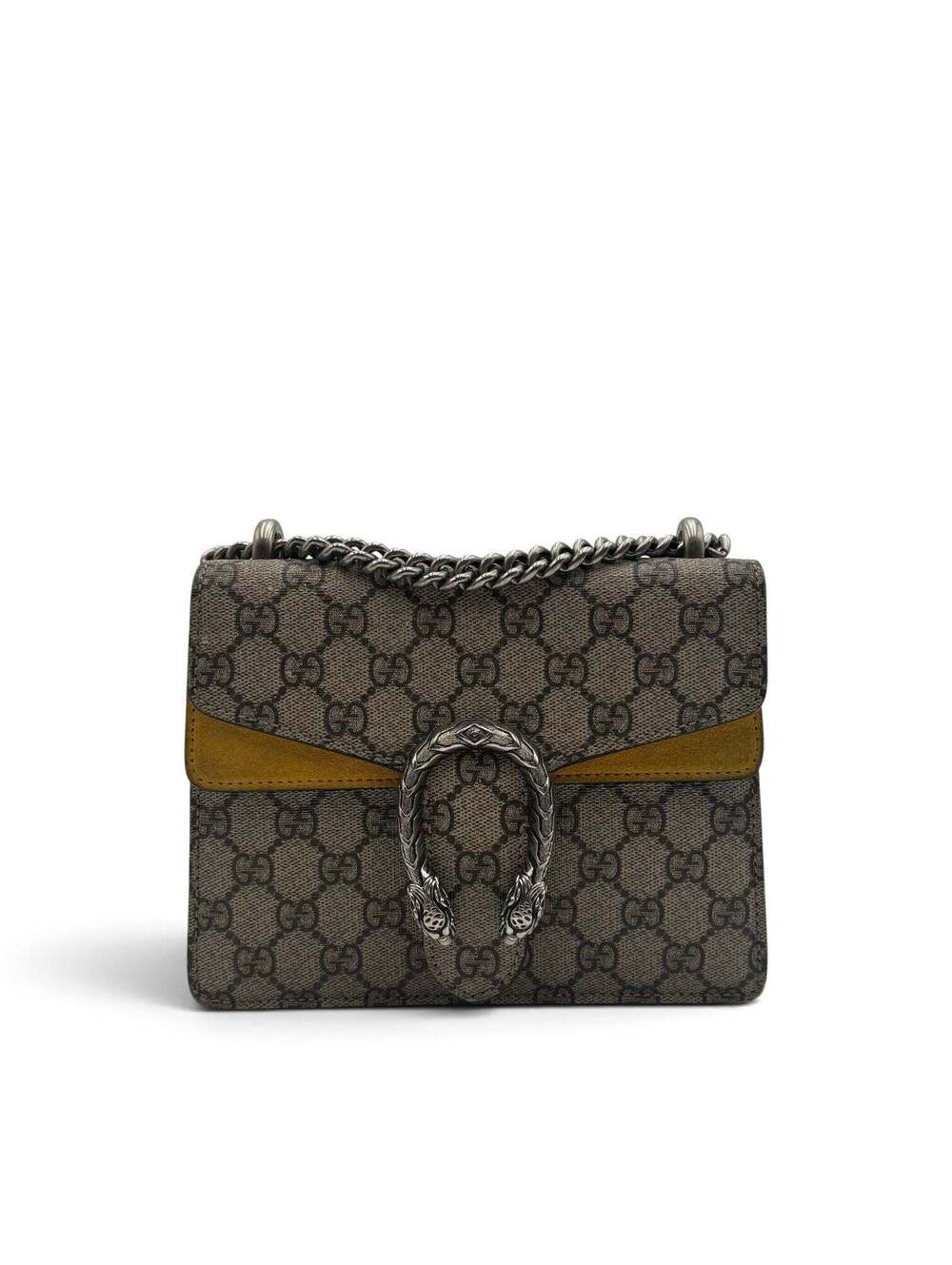 Gucci GG Supreme Mini Dionysus Shoulder Bag in Yellow